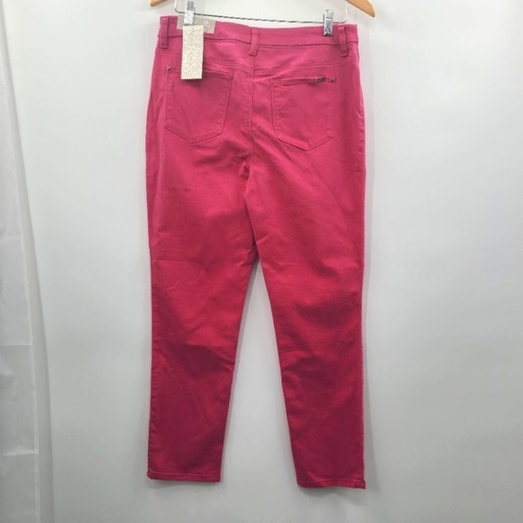 Chico's Straight leg jeans, pink,‎ size 8 - Picture 4 of 5